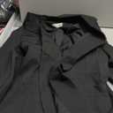 ELLEVEN Women's Ruched 3/4 Sleeve Blazers, Lightweight Slim Fit Jackets with Padded Shoulder for Business Casual (Black)