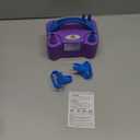 NuLink Balloon Pump Electric Portable Dual Nozzle Air Pump for Balloons Blower Pump Inflator for Decoration, Birthday Party [110V~120V, 600W, Purple]