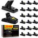 20 Pack Mouse Traps Indoor for Home,Mice Traps for House,Reusable Mouse Trap that Work,Small Mice Catchers for Home Indoor, Quick Set Mousetraps Effective