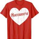 Buccaneer School Sports Fan Team Spirit Mascot Heart Gift T-Shirt XS Kids 6