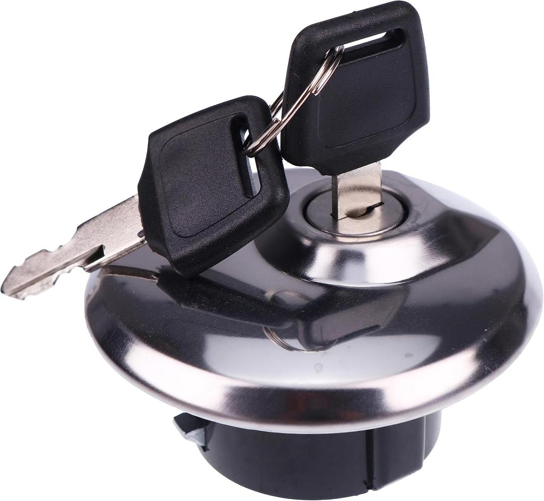 JEENDA Fuel Tank Cap with 2 Keys 44200-38850, 44200-12870 Compatible with Suzuki VS750GLPM 1988-1991, VS800GLV 1992-1997, VS700GLP1986-1987