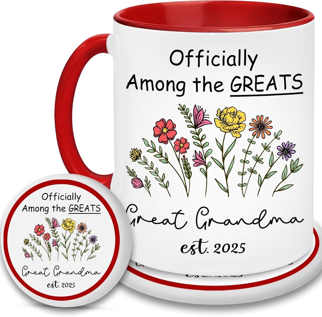 Great Grandma 2025 Mug - Christmas Gift For Great Grandma - Grandma 2025 Mug - New Grandma Gifts - Grandma To Be Gifts - First Time Grandma 2025 Gifts - Grandma Pregnancy Announcement