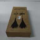 Tiaxidex Halloween Witch Broom Decor, Halloween Decorations, with 2 Wooden Witch Broomsticks, 47" Long, Magic Broom Halloween for Halloween Home Decor, Outdoor Garden Decor, Wall Decor