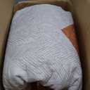 Dintszyayue Boho Quilt Set King Size 3 Pieces Aztec Texture Bedspread Coverlet Set Bohemian Quilt Bedding Set Microfiber Lightweight Bed Cover for All Seasons (Terracotta, 90"103")