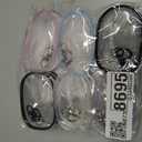 6 Pcs Clear Figure Display Bag with Keychain, Zipper Clear Display Case, Mini Doll Pouch for Figures Collectibles