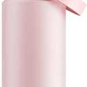 POWCAN 18 oz Insulated Water Bottle with 2-in-1 Straw and Spout Lid, Keep Cold 24H, Leak-Proof, Fits in Car Cup Holder, Stainless Steel Water Bottle for Sports, Travel, and School (Cotton Candy)