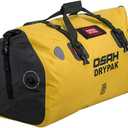 Waterproof Duffel& Luggage Bag - Motorcycle Dry Bag Tail Saddle Bags with Roll Top Closure,Large Storage Space,for Camping, Kayaking, Fishing & Traveling(Yellow, 60L)
