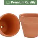 32pcs Small Mini 2" Terracotta Pot Clay Ceramic Pottery Planter, Cactus Flower Nursery Terra Cotta Pots, with Drainage Hole, for Indoor/Outdoor Succulent Plants, Crafts, Wedding Favor