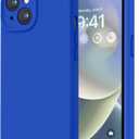 LOVE 3000 Designed for iPhone 14 Case, Premium Silicone with [Soft Anti-Scratch Microfiber Lining] Shockproof Protective Phone Case for Men Women Girls 6.1", Klein Blue
