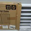 Free Standing Dog Gate Indoor, Foldable Dog Gate for Doorways Stairs Hallways, 3-Panel Freestanding Pet Gate with Support Feet for Stability, Folding Puppy Gate Easy to Move, Doggy Gate 54"x24", 3-Panel, 24"Tall