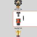 GARDENA (18271) 5-Piece Premium Metal Quick Connect Hose Fittings: Hose Quick Connect Kit for 5/8 Inch or 1/2 Inch Hose - Quickly Connect Garden Hoses, Sprinklers, Spray Nozzles, and Accessories.