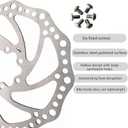 160mm Disc Brake Rotor Stainless Steel Bike Disc Brake Rotor with 6 Bolts Fit for fit Mountain Road Bikes MTB BMX