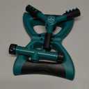 Joeys Sprinkler for Yard, Rotating Garden Sprinkler for Large Area Coverage, Lawn and Yard Sprinklers (Green)
