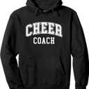 Cheer Coach Cheerleading Instructor Cheerleader Pullover Hoodie, Black, Medium 