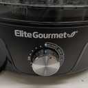 Elite Gourmet EFD319 Food Dehydrator, 5 BPA-Free 11.4" Trays Adjustable Temperature Controls, Jerky, Herbs, Fruit, Veggies, Dried Snacks, Black