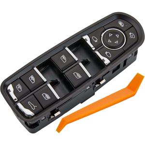 Power Window Switch Fits for Porsche Cayenne 2011-2018, Macan 2015-2018, Panamera 2011-2016.Driver Side Control Door vidrios Master Switch Replaces 7PP959858AEDML