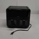 CHEFMAN 6 Quart Dual Basket Air Fryer Oven with Easy View Windows, Sync Finish, Hi-Fry, Auto Shutoff, 2 Independent 3Qt Nonstick Dishwasher Safe Frying Baskets, Digital Double Air Fryer - Black