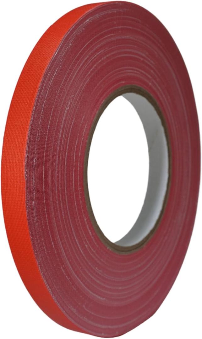 GGR Supplies T.R.U. CGT-80 Red Gaffers Stage Tape with Rubber Adhesive, 1/2 in. Wide x 60 Yards Length, 12MIL Thickness (Pack of 1)