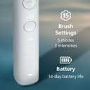 Philips Sonicare DiamondClean Smart 9500 Electric Toothbrush - Sonic Toothbrush with App, Pressure Sensor, 15 Brushing Settings, Replacement Reminder, USB Charging Travel Case, White, Model HX9923/01