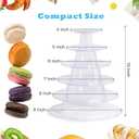 Macaron Tower Stand, 6 Tiers Macaron Display Macaroon Stand Tower Desserts Cupcake Holder Platter for Wedding, Birthday Party, Baby Shower, Party Decoration by Greatstar