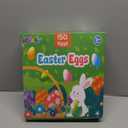MGparty 150 Pcs Easter Eggs Empty, 2.36" Plastic Easter Eggs Bulk Fillable with 12 Golden Eggs, Bright Plastic Eggs for Easter Egg Hunt, Basket Stuffers, Party Favors, Easter Egg Hunt Supplies