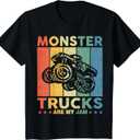 Monster Truck Car for Birthday Boy, Toddlers, Youth & Adults TShirt, M