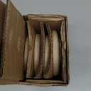 UNICASA Appetizer Plates,Dessert Plates Ceramic,5 inch Dipping Dish,Set of 4,Japanese Small Plate (Light Brown)