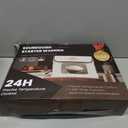 Foldable Bread Proofing Box - 36L Large Dough Proofer with 3-Sided Heating, 24H Timer+Temp Control(50-113) with Front Window & Metal Rack for Sourdough, Yogurt & Bread Baking