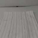 GOHD Boho Parallel Boulevards Small Curtain,Farmhouse Striped Tiers for Living Room, Pinstripe Pattern Farmhouse Style Rustic Curtains Short Curtains for Bathroom, 3 Size (54"W x 45"L (Pack of 2)
