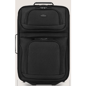 U.S. Traveler Rio Lightweight Softside Rolling Carry-on, Black