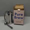 Ziruma Non-Toxic French Press, Surgical Stainless Steel Coffee Press, Plastic-Free, Heavy Metal-Free, No Endocrine Disruptors, 34 Oz, Double Wall, 4-Layer Filter, Portable Coffee Maker