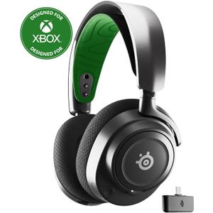 SteelSeries Arctis Nova 7X Wireless Multi-Platform Gaming Headset  Neodymium Magnetic Drivers  2.4GHz+Bluetooth  38Hr USB-C Battery  AI Mic  Xbox Series X|S, PC, PS5, Switch, VR, Mobile - Black