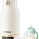 Portable Bottle Warmer for Travel, Fast Baby Bottle Warmer Portable with Precise Temperature Control,17 OZ Portable Milk Warmer for Baby, Travel Bottle Warmer On The Go for Breastmilk Formula & Water