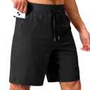 Men's Running Shorts with Zipper Pockets 7"/ 5" / 9" Lightweight Quick Dry Basketball Gym Workout Athletic Shorts for Men (3X-Large)