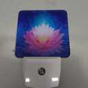 Night Light Pink Lotus Flower Night Lights Plug into Wall Smart Dusk to Dawn Sensor 0.5W Energy Efficient Led Lamp for Men Women Bedroom Bathroom Hallway Stairway Decor