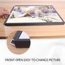 12x18 Inch Picture Frames,1PCS, Plexiglass, Black Aluminum Snap Frame, Front-loading Frame for Wall