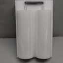 Waterproof Flickering Plastic Flameless with Cycle Timer & Remote Control, Pack of 2 Fake Battery Operated Candle Grease Outdoor Pillar LED Candles (Ivory, 4" x10")