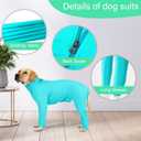 Etdane Recovery Suit for Dogs Surgery Suit Female Spay Dog Surgical Recovery Suit Male Dog Onesie for Surgery Female Anti Licking Wounds Dog Shedding Suit Blue/XS