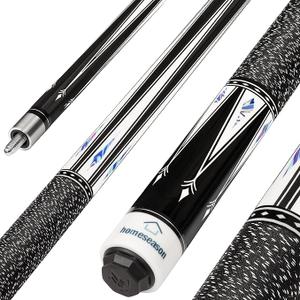HomeSeason Pool Cue Stick 58" Billiard Cue Sticks Nylon Thread Grip Professional Low Deflection Pool Sticks 19 0z