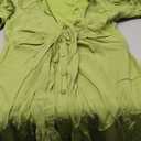Midi Olive Green Dress for Women Size M