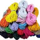 Round Colored Elastic Cord 0.8mm-0.03inch 600 Feet Strong Stretch String for Bracelet Making, DIY Jewelry String - Stretchy Beading Cord for Necklaces, Journals, Sewing Crafts & Hair Bands (Mixed)