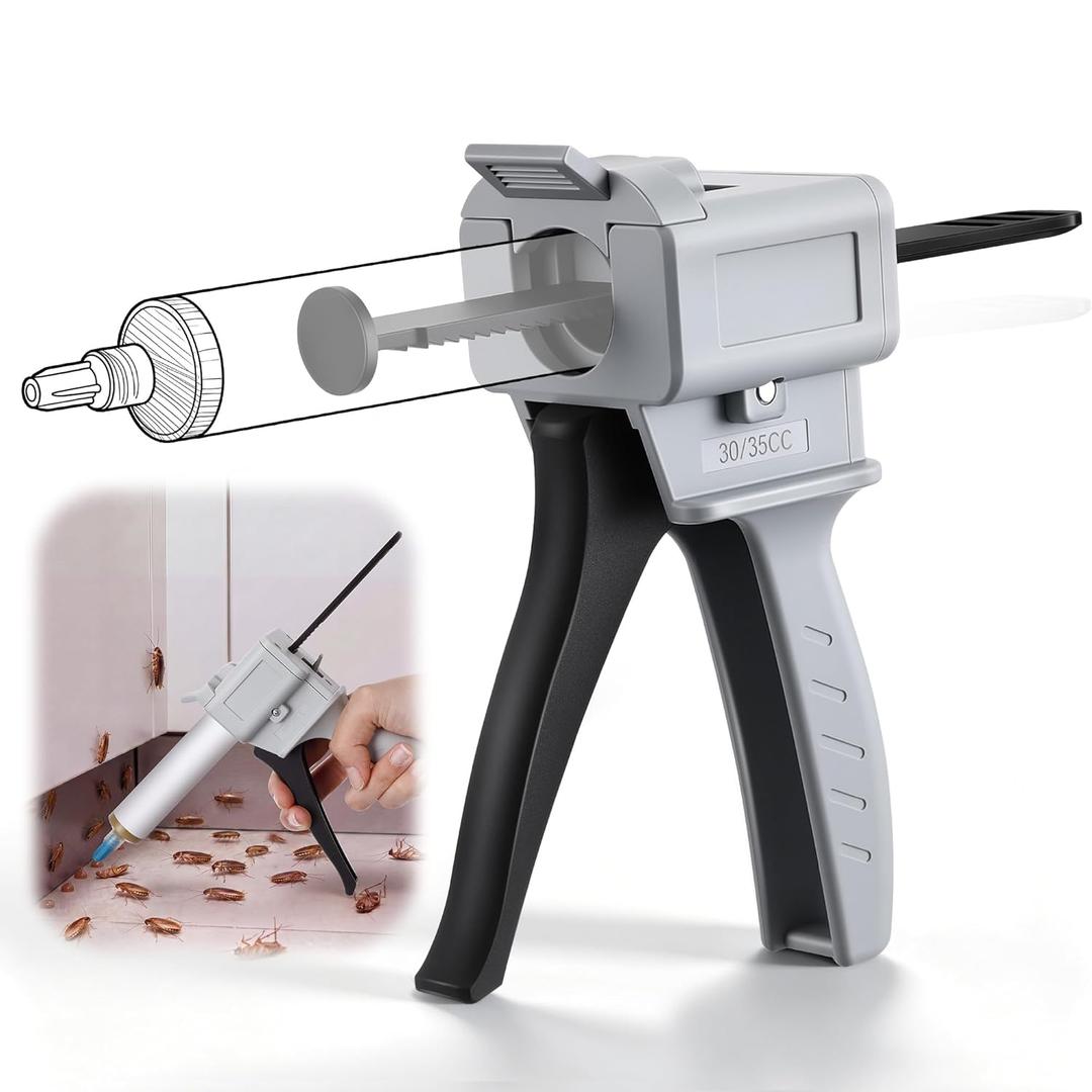 Gel Bait Applicator - Precision Insect Gun for Roach Baits & Ant Gel Compatible with Combat Cockroach Baits Click Style Bug Gun with Ergonomic Handle Gels Not Included