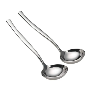 Dash of That 2-Piece Stainless Steel Gravy Soup Spoon Small Ladle
