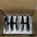 Homemory Christmas Fall Candle Holders for Pillar Candles Set of 5 (5, Black)