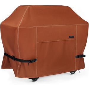 NettyPro Grill Cover for Outdoor Grill 60 inch Waterproof Heavy Duty Gas BBQ Cover for Outside Weber, Char-Broil, Brinkmann, Jenn Air, Nexgrill 3-4 Burners Barbecue, Brown