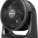 PELONIS 3 Speed Small Room Air Circulator Fan with 7-inch Blade, Table Fan with 100 Adjustable Head Tilt - Desktop Fan for Bedroom,Dorm and Office - Ventilador for Air Conditioner and Heater, Black