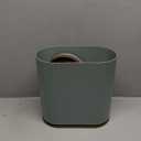 ELPHECO Bathroom Trash Can with Automatic Lid, 2 Gallon Sensor Trash Bin, Smart Garbage Can, IPX5 Waterproof Slim Trash Bin, Motion Sensor Wastebasket for Office, Kitchen, Sage Green Gold