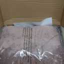 Fredsure Distressed Velvet Comforter Set, 5 Pieces Dusty Mauve Queen, Distressed Velvet Face and Brushed Microfiber Reverse