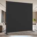 AKTOP Room Divider, Freestanding Single Panel Privacy Screen, Portable Temporary Wall Dividers for Room Separation, Large Room Partitions and Separators for Home, Office, Dorm, 71''W x 71''H, Grey