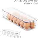 Sorbus Fridge Bins and Freezer Bins Refrigerator Organizer Stackable Food Storage Containers BPA-Free Drawer Organizers for Refrigerator Freezer and Pantry, Size: 6 pack, 
Color	Clear
Material	Plastic
Product Dimensions	17.5"L x 14"W x 4.5"H
Item Weight	2.57 kg